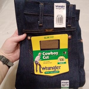 NWT Wrangler Cowboy Cut Slim Fit 936DEN 28X30